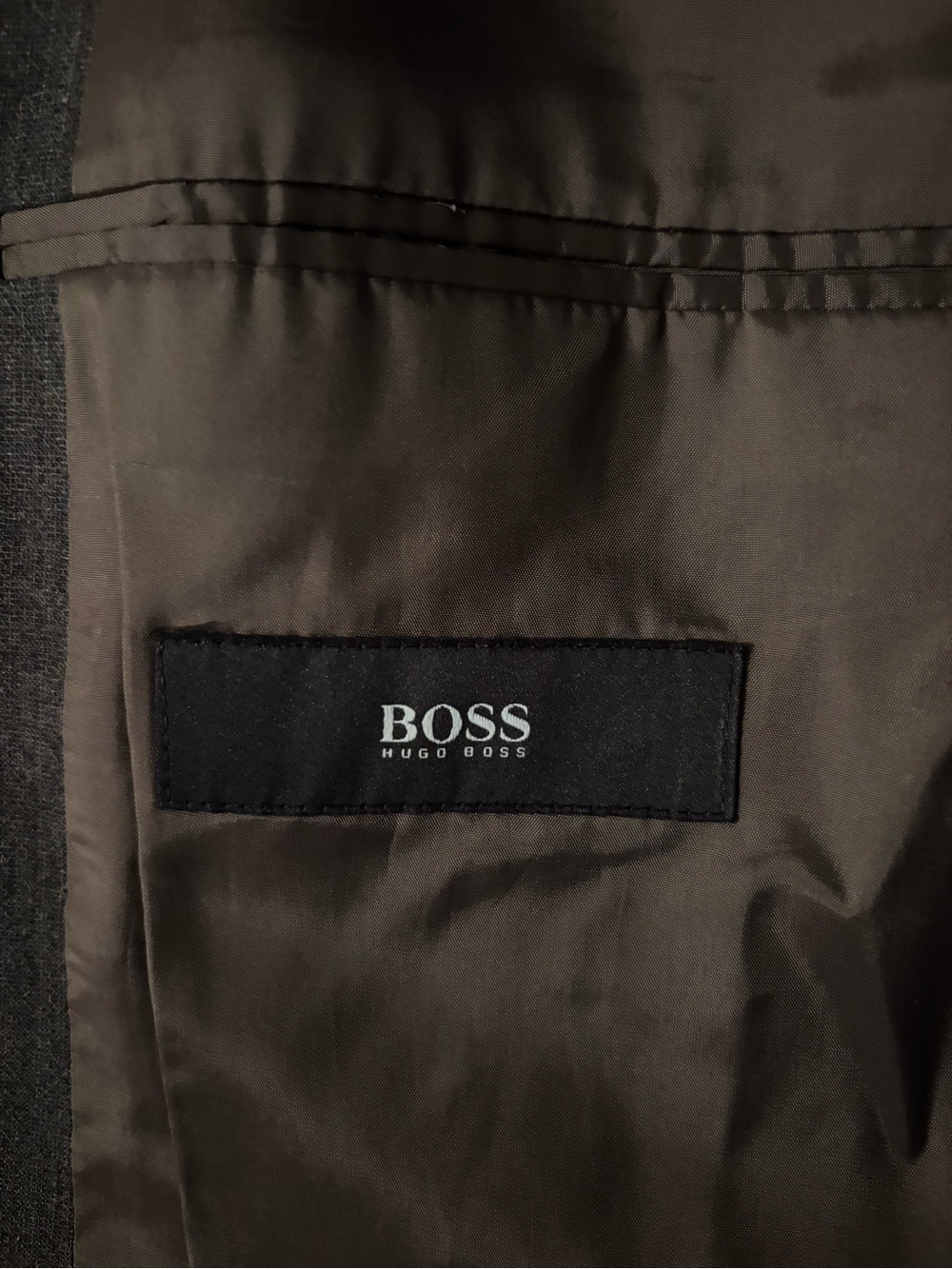Hugo Boss Y2K Chocolate Brown Three-Button Suit Jacket - Picture 7 of 8